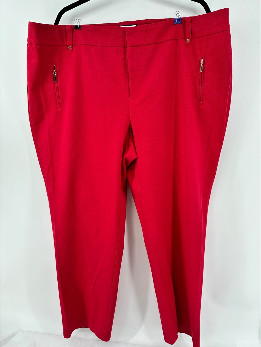 Charter Club Women’s Red Pants with Gold Hardware – Size 22W